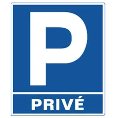 Plaque parking privé