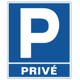 Plaque parking privé