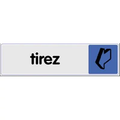 Signalétique tirez horizontal