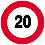 Disque alu vitesse limitée 20 km/h