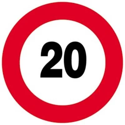 Disque alu vitesse limitée 20 km/h