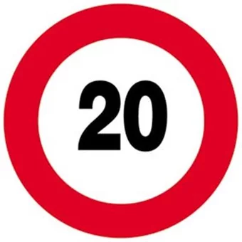 Disque alu vitesse limitée 20 km/h