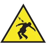 Adhésif danger haute tension