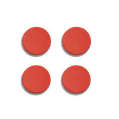 10 aimants 30 mm rouges