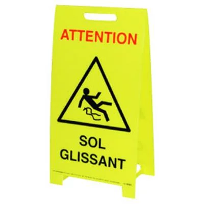 Balise de signalisation sol glissant