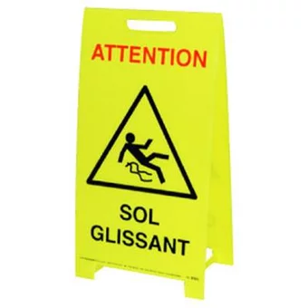 Balise de signalisation sol glissant