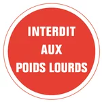 Disque poids lourds interdit