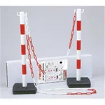 Kit 2 poteaux R/B + 5 m de chaîne