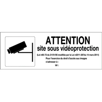 Site sous vidéoprotection