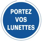 Disque aluminium portez vos lunettes
