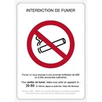 Adhésif interdiction de fumer