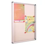 Vitrine d’intérieur fond magnétique 4 feuilles