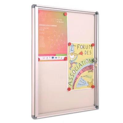 Vitrine d’intérieur fond magnétique 4 feuilles