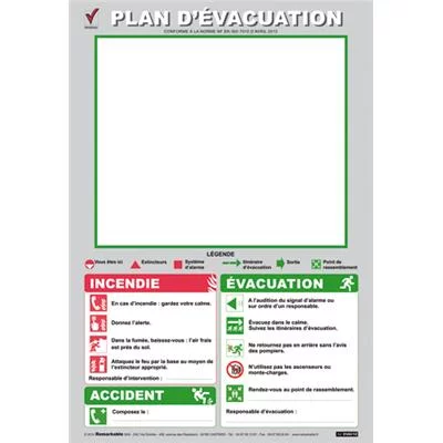 Plan d'évacuation personnalisable