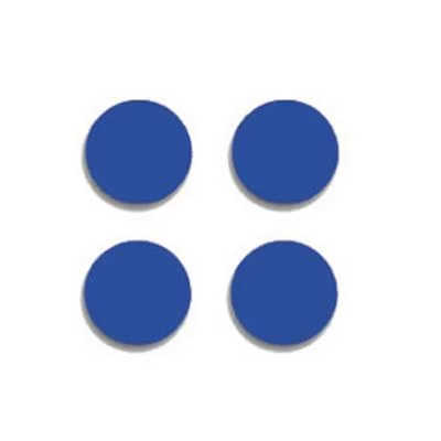10 aimants 30 mm bleu