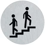Signalétique alu escalier