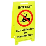 Balise signalisation interdit véhicules manutention