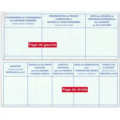 Registre de traçabilité alimentaire