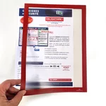 Lot de 2 cadres magnétiques A4 rouge