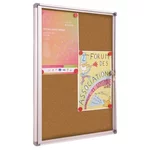 Vitrine d’intérieur fond liège 2 feuilles