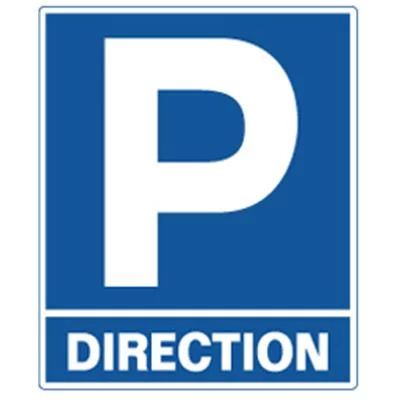 Plaque parking direction
