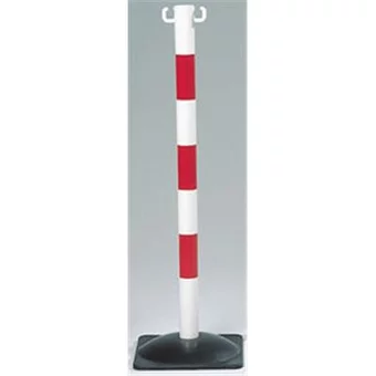 Poteau PVC bicolore sur socle lestable