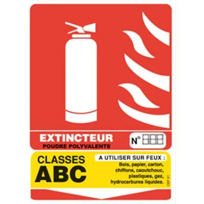 PVC classe de feu ABC