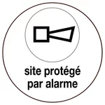 Adhésif site protégé par alarme