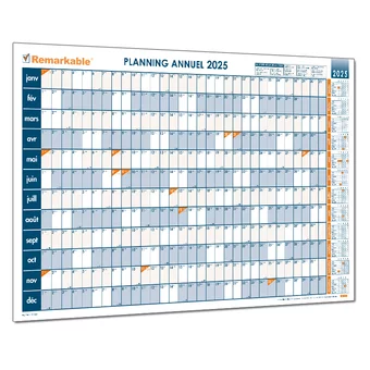 Calendrier organisation et gestion de projet 2025