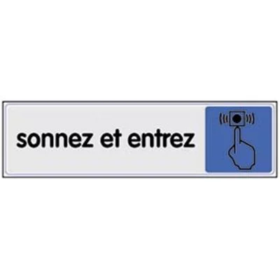 Signalétique sonnez et entrez