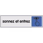 Signalétique sonnez et entrez