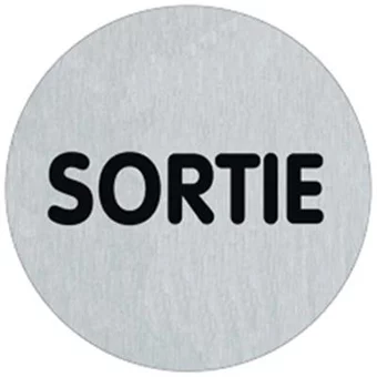 Signalétique alu sortie