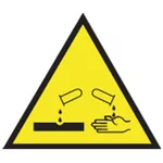 10 pictogrammes matières corrosives