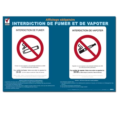 Interdiction de fumer et de vapoter
