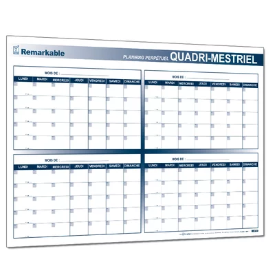 Planning quadri-mestriel