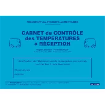Carnet contrôle températures