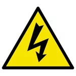 Triangle alu risque électrique