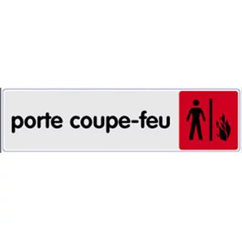 Signalétique porte coupe feu