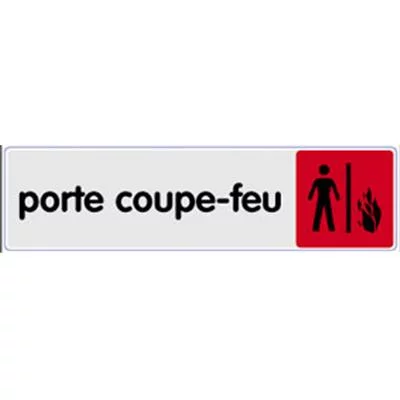 Signalétique porte coupe feu