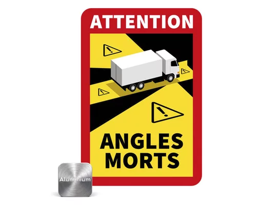 Panneau alu signalétique angle mort