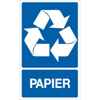 Panneau recyclage papier