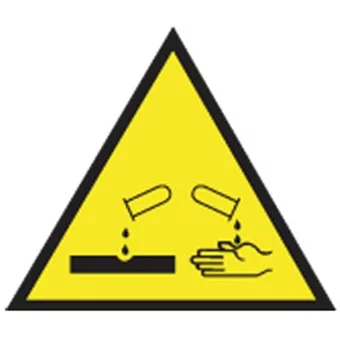 Triangle alu matières corrosives
