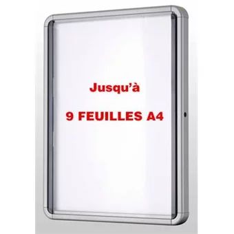 Vitrine d’intérieur fond magnétique 9 feuilles