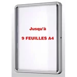 Vitrine d’intérieur fond magnétique 9 feuilles