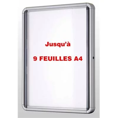 Vitrine d’intérieur fond magnétique 9 feuilles
