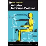 Affichage gestes et postures face à l'écran