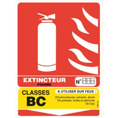 PVC classe de feu BC