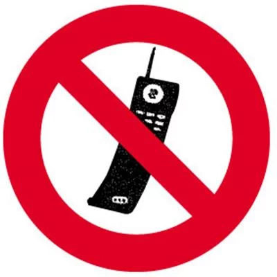 Disque alu téléphone interdit