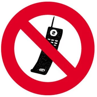 Disque alu téléphone interdit