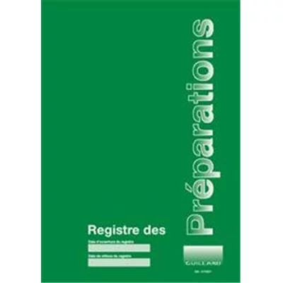 Registre des préparations